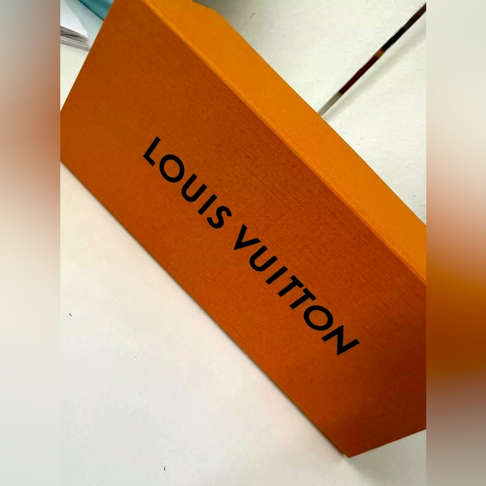 AUTH LOUIS VUITTON LV SMALL HORIZONTAL PRESENTATION STORAGE ORANGE BOX ONLY